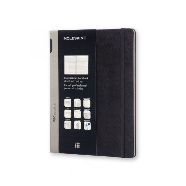 Блокнот Moleskine Professional, 192стр 96 л в линию твердая обложка propfntb4hbk черный