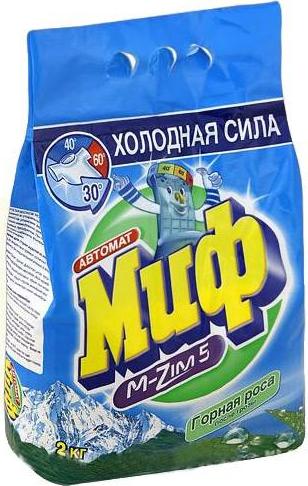 Стиральный порошок Миф Автомат M-Zim Горная роса после грозы 2кг